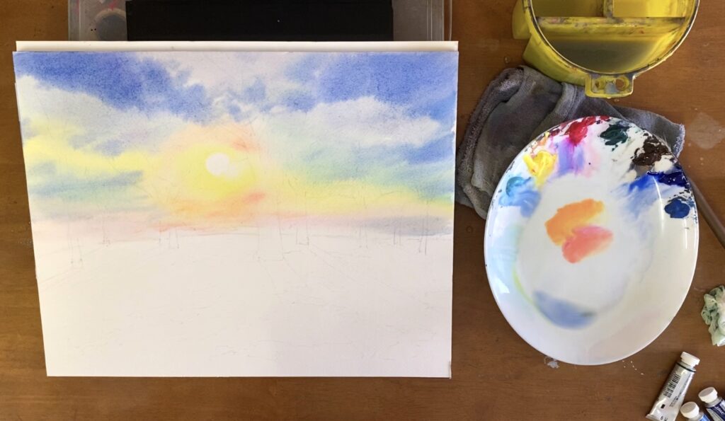 水彩画家 東有達 冬の光を描く 水彩画家 Azumas